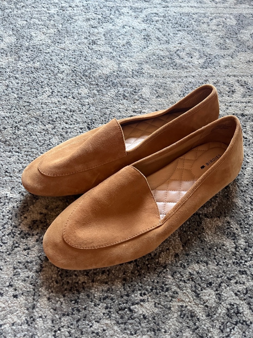 Birdies Women’s Camel Suede Slip-On Loafers